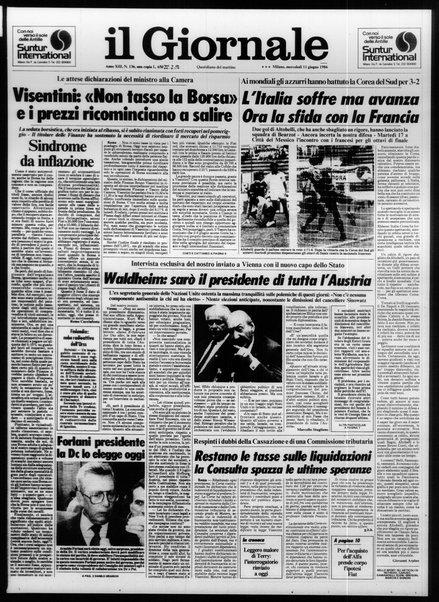 Il giornale : quotidiano del mattino